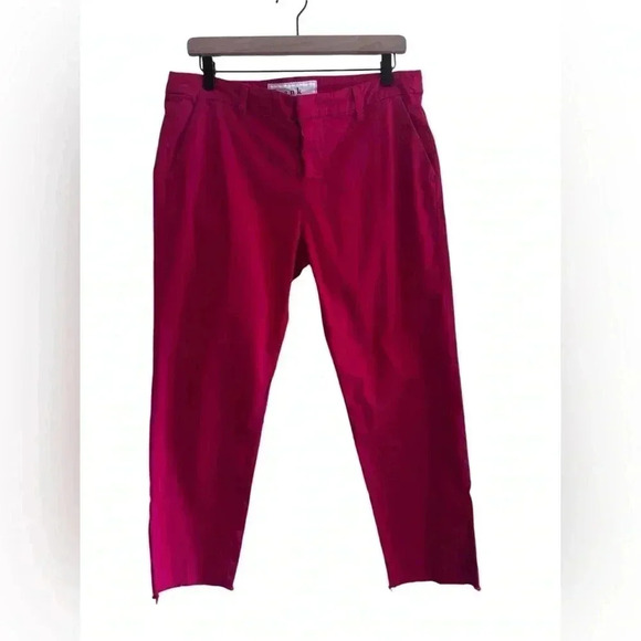 FRANK & EILEEN WICKLOW ITALIAN CROP CHINO PANTS Size 10 - Picture 2 of 16